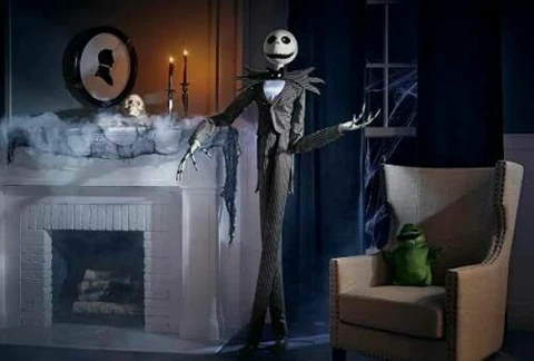 Disney Jack Skellington Life Size Halloween Decoration - 6.5ft Cover