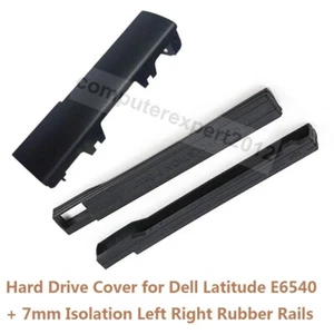 HDD Hard Drive Cover Door + 7mm Isolation Rubber Rails for Dell Latitude E6540 - Picture 1 of 10