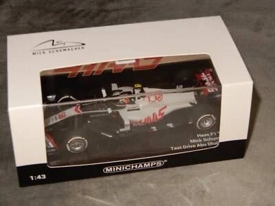 Minichamps F1 1:43 M Schumacher Haas F1 Abu Dhabi Test 2020 - Image 1 of 4