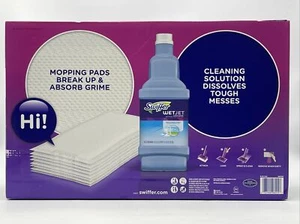 Swiffer Wetjet Mopping Refill Pack (32 Refill Pads + 2 Bottles of Cleaner, 1.25) - Picture 1 of 6