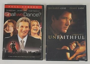 Shall We Dance, Unfaithful, Richard Gere 2 DVD Movie Lot  - Picture 1 of 9