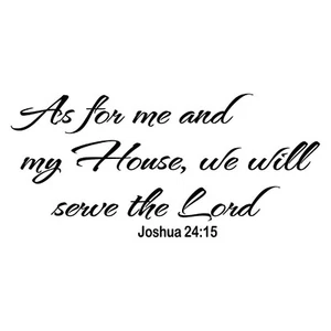 Christian Wall Decor: 'As for Me and My House, We Will Serve The Lord' Wall D... - Picture 1 of 2