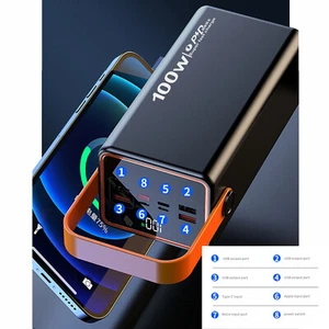 100W 100000mAh Soalr Power Generator Camping 5 SB Fast Charge Backup Power Bank - Photo 1 sur 13