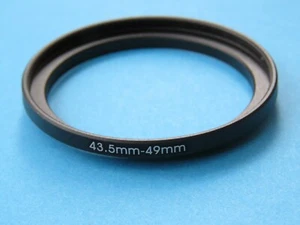 43.5mm to 49mm Step Up Step-Up Ring Camera Lens Filter Adapter Ring 43,5mm-49mm - Picture 1 of 2