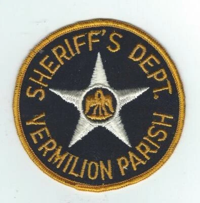 DE COLECCIÓN PARROQUIA BERMILION, DEPARTAMENTO DEL SHERIFF DE LUISIANA. Parche (PAÑO QUESO ESPALDA) Foto 1 de 2