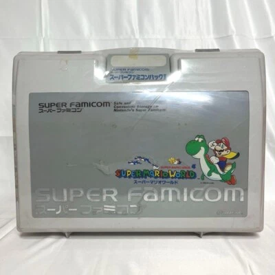 Estuche de transporte de almacenamiento Super Mario World para Nintendo Super Famicom SNES Foto 1 de 4