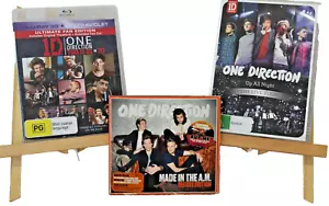 1D One Direction This is Us Blu-Ray, Made In The A.M. Deluxe Ed CD Up All Night - Picture 1 of 24