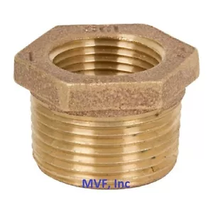 Buje reductor hexagonal de latón sin plomo 125# roscado NPT BR12090841 2" X 1-1/2" - Imagen 1 de 5