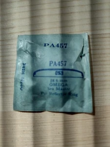 Omega Seamaster Anello Tensione Plastica Cristallo Argento 28,6 mm NOS - Foto 1 di 1