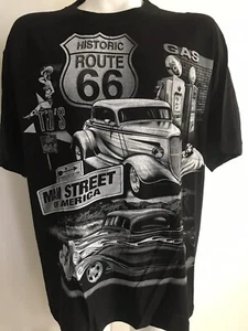 ROUTE 66 NUEVO DE LOTE ANTIGUO AÑOS 90 Colección Bootleg Doble Cara Grandes Gráficos Sueño del Caribe - Imagen 1 de 7