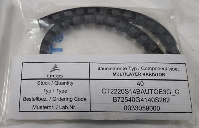 EPCOS - TDK Electronics B72540G4140S262 VARISTOR 22V 1.2KA 2220 (40 PCS) - Image 1 of 3