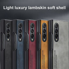 For Samsung Galaxy Z Fold5 Fold4 Luxury Leather Case Shockproof Thin Phone Cover