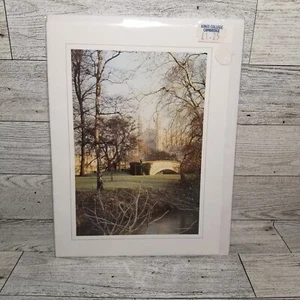 King's College from Queen's Green Cambridge Elizabeth II Greeting Card NEW - Picture 1 of 4