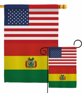 Bolivia US Friendship Garden Flag Regional Decorative Gift Yard House Banner - Picture 1 of 19
