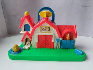 1987 Fisher Price Farm Barn Animal Sound Activity Center Toy - Picture 1 of 13