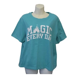 Disney Parks Damen XL Magic Every Day Kurzarmshirt blau  - Bild 1 von 5
