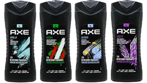 AXE 3 IN 1 Body, Face, Hair Wash, Variety of 4 scents 13.5 FL OZ/400ML (4 pack) - Picture 1 of 6