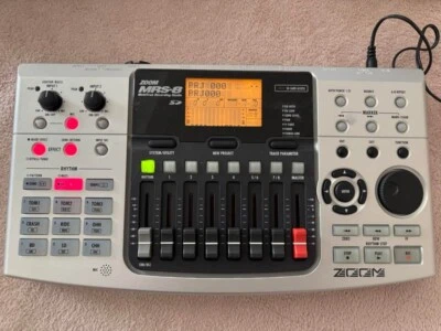 Rare Zoom MRS-8 Multi-trak Recording Studio Recorder MRS8 Portable Silver F/S JP - Image 1 of 4