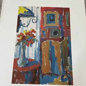 1975 L. Vias INTERIOR Kunstdruck Spanien - Bild 1 von 9