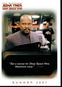 THE QUOTABLE STAR TREK DS9 PROMO CARD P1 - Picture 1 of 1