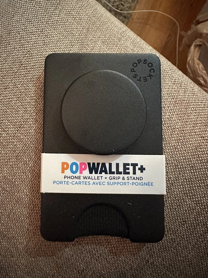Authentic PopSockets PopWallet + Plus Black Card Holder NEW - Image 1 of 1