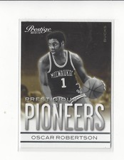 2013-14 Prestige Prestigious Pioneers #15 Oscar Robertson Bucks