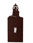 Rust Metal Lighthouse Switchplate Wall Cover Outlet Toggle Gfi Double Single