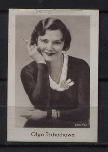 Olga Tschechowa Vintage Movie Film Star Photo Trading Card