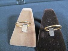 TWO Vintage TIFFANY & CO 18K Gold Bands - Size 6 - Total Weight 4g