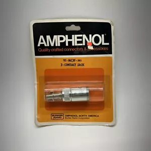AMPHENOL 91-MC3F CONNETTORE JACK MICROFONO 3 PIN - Foto 1 di 2