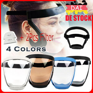 Schutzvisier Vollgesichtsschutz Super Kopfschutz Transparente Sicherheitsmaske