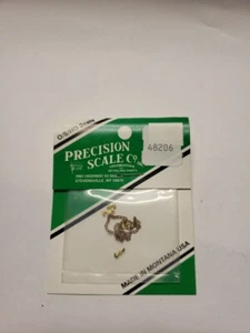 Ganchos escala de precisión HO #48206 (4) con cadena pequeña de 4" NOS O/S/HO - Imagen 1 de 3