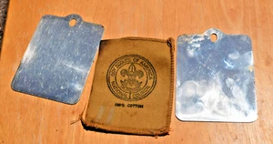 Vintage BOY SCOUTS OF AMERICA SIGNAL MIRRORS & pouch, BSA National Council - Picture 1 of 5
