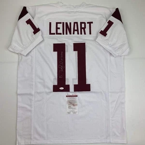 Autographed/Signed MATT LEINART 04 Heisman USC White College Jersey JSA COA Auto - Picture 1 of 4