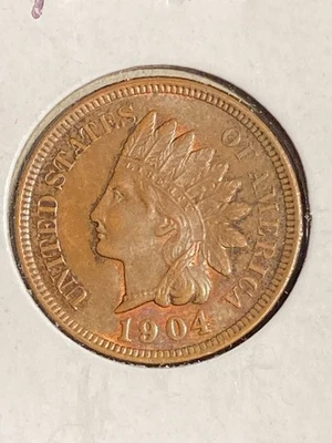 Sharp 1904 Indian Cent Superb Gem Brown Uncirculated- Tinges of Red - Image 1 of 2