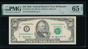 AC 1993 $50 Richmond FRN PMG 65 EPQ Fr 2125-E - Picture 1 of 2