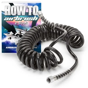 Manguera de aire en espiral de aerógrafo de 10' - Imagen 1 de 2
