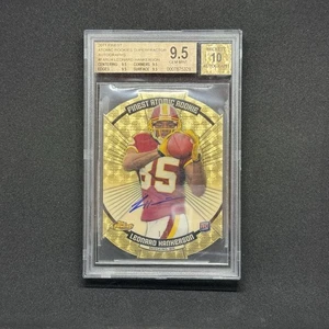 2011 Topps Finest Leonard Hankerson Atomic RC Auto SuperFractor 1/1 BGS 9.5 x4 - Picture 1 of 5