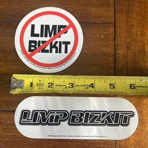 Vtg Limp Bizkit Set Of (2) Bumper STICKERS RARE 90s METAL Rock Band NEW - Picture 1 of 1