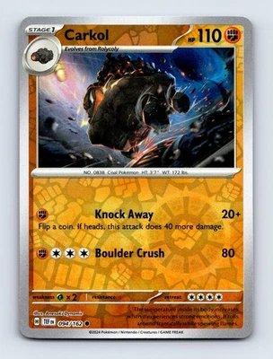 Carkol Reverse Holo SV05: Temporal Forces 094/162 NM/LP - Image 1 of 2