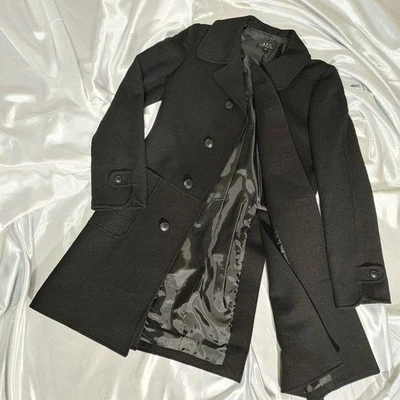 A.P.C. Stained Collar Coat Hunting Coat Black S - Image 1 of 4