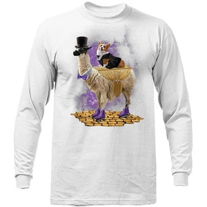 CORGI EXPRESS Animal Pet Funny Joke Humor Humorous Long Sleeve T-Shirt - Picture 1 of 17