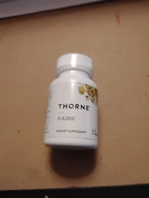 Thorne D-5,000 Dietary Supplement 60 Capsules Expires 6/2027 NEW - Image 1 of 3