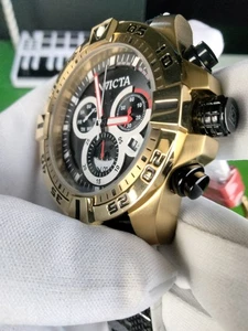 Reloj Hombre Invicta S1 Rally Cuarzo Suizo 46651 Estuche Tono Dorado Banda Silicona/Nylon - Imagen 1 de 15
