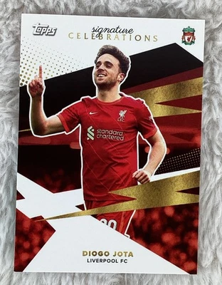 2021-22 Topps Liverpool Team Set DIOGO JOTA Signature Celebrations #41 - Image 1 of 2