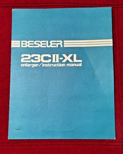 Owners Instruction Manual-BESELER 23C II-XL Enlarger Photo Darkroom 1988 - Picture 1 of 3