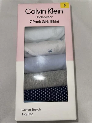 Calvin Klein Girls’ Bikini Underwear, 7-pack - MULTICOLOR, Small - Image 1 of 2