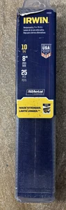 Irwin Metal & Wood Cutting 8"x.738" Blade w/WeldTec, 10TPI, 25/PK(372810B) Seale - Picture 1 of 7