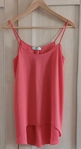 Ladies Dusky Pink Strappy Camisole Top Blouse Shirt Fit Size 10 - Picture 1 of 1