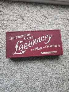 Antiguo Juego Logomaquia Guerra de Palabras Juego de Cartas Palabras 1889? Milton Bradley #4060 - Imagen 1 de 7
